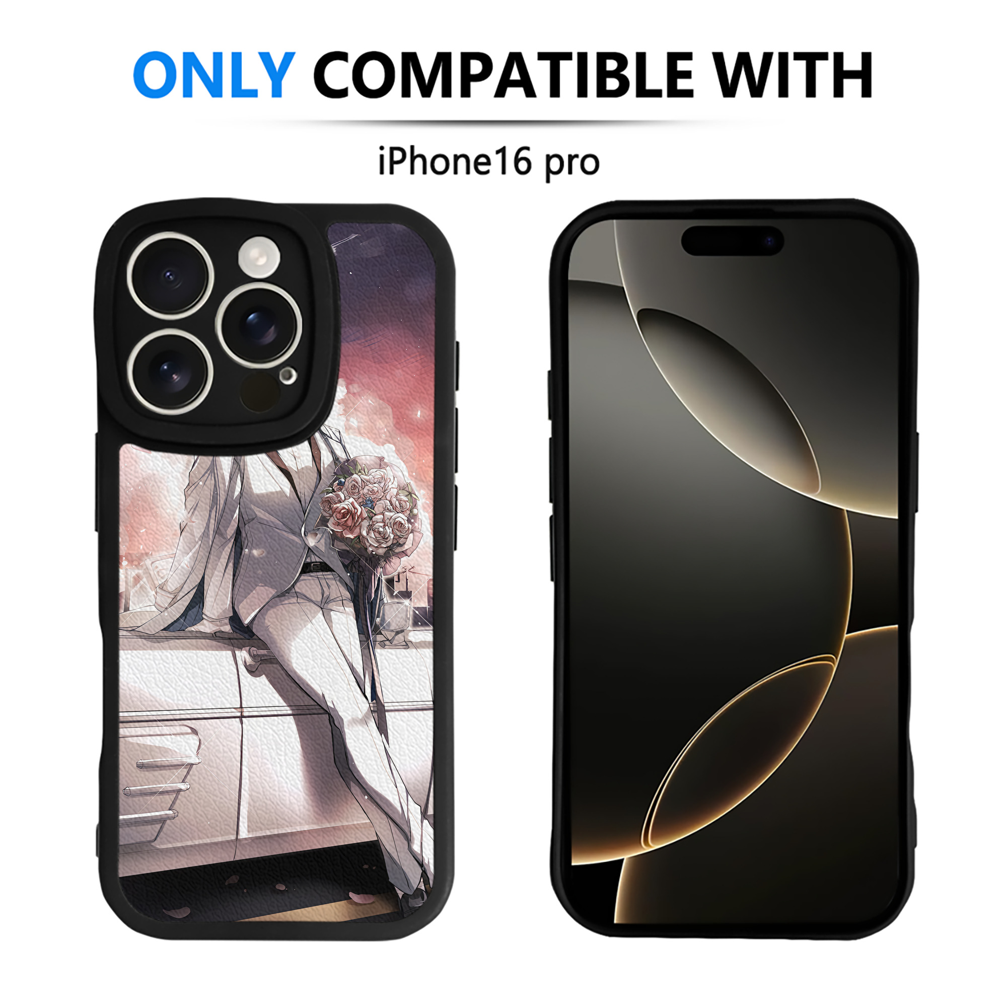 （画像用） 文豪ストレイドッグス Bungo Stray Dogs 【iPhone 16シリーズ対応】シリコンスマホケース（レザー調） 材質：シリコン